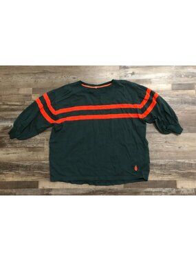 FP Movement by Free People Post Up Layer Top Small Green Orange Oversized